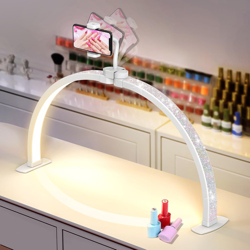 Half moon light for nail - light, desk