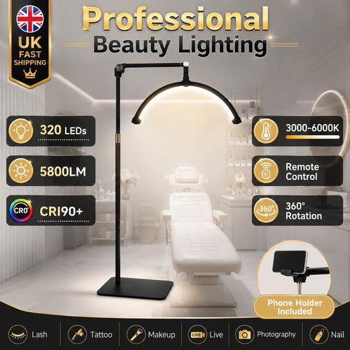 Half moon led floor lamp - half,