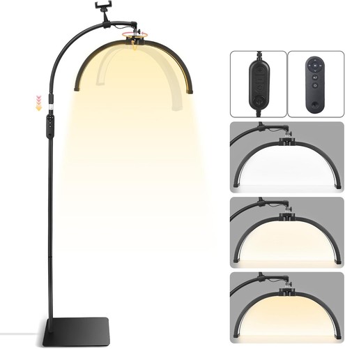 Half moon lamp for eyelash - half,